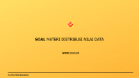 Soal materi distribusi nilai data