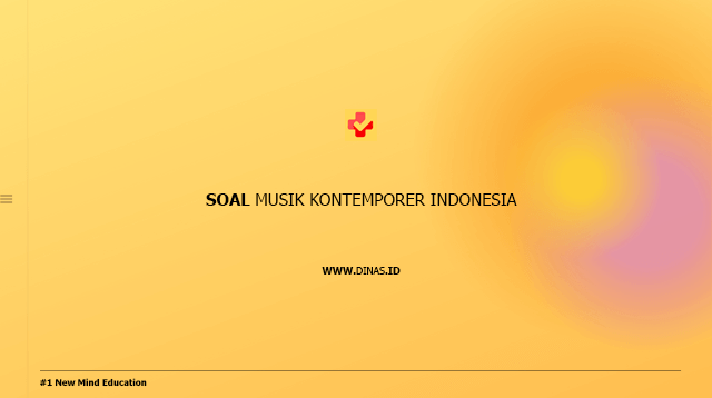 soal musik kontemporer Indonesia