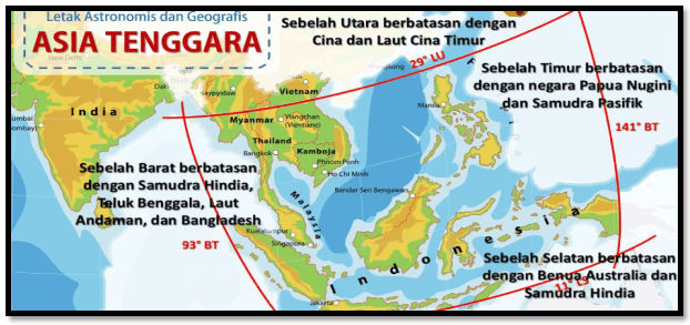 Perhatikan Peta ASEAN di bawah ini