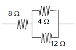 Tiga buah resistor dirangkai seperti gambar