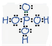 rumus lewis asam fosfat H3PO4