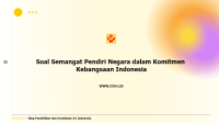 soal semangat pendiri negara dalam komitmen kebangsaan indonesia