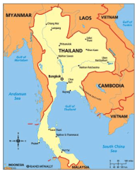Secara Geografis, sebelah utara dari negara Thailand