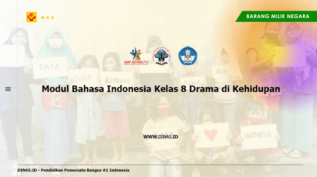 modul bahasa indonesia kelas 8 drama di kehidupan
