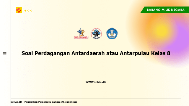 soal perdagangan antardaerah atau antarpulau kelas 8